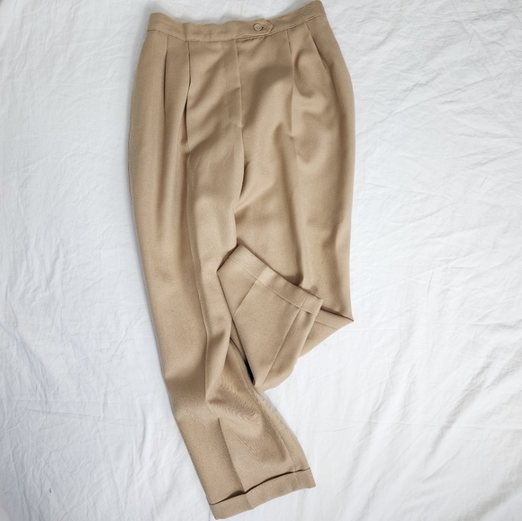 Vintage Giorgio Sant Angelo Wool Pleated Trouser Pants size 14 - Picture 6 of 14